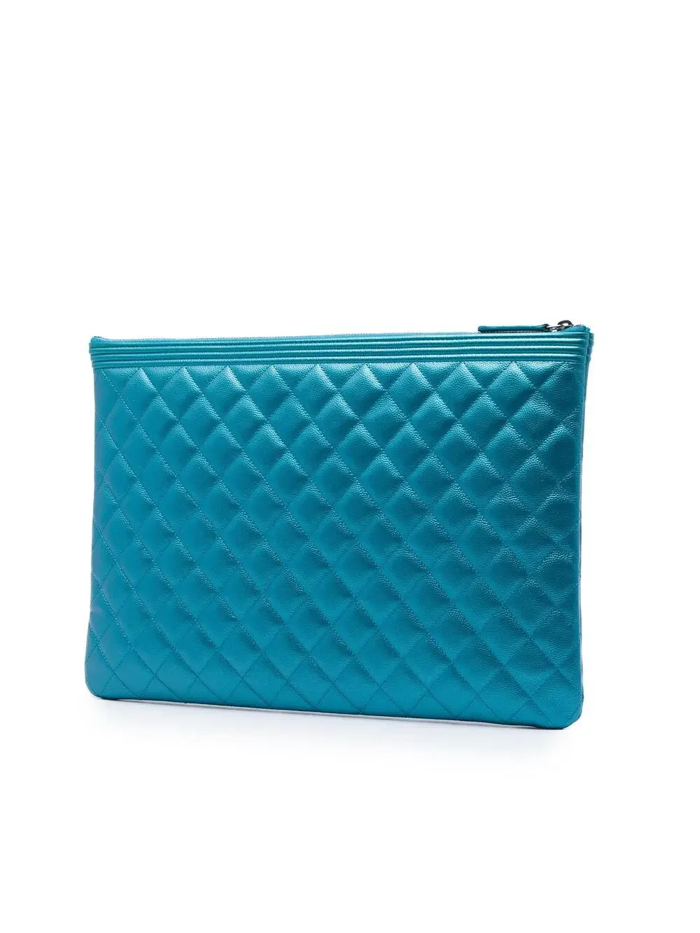 Chanel Large Quilted Metallic Caviar #320681C10B